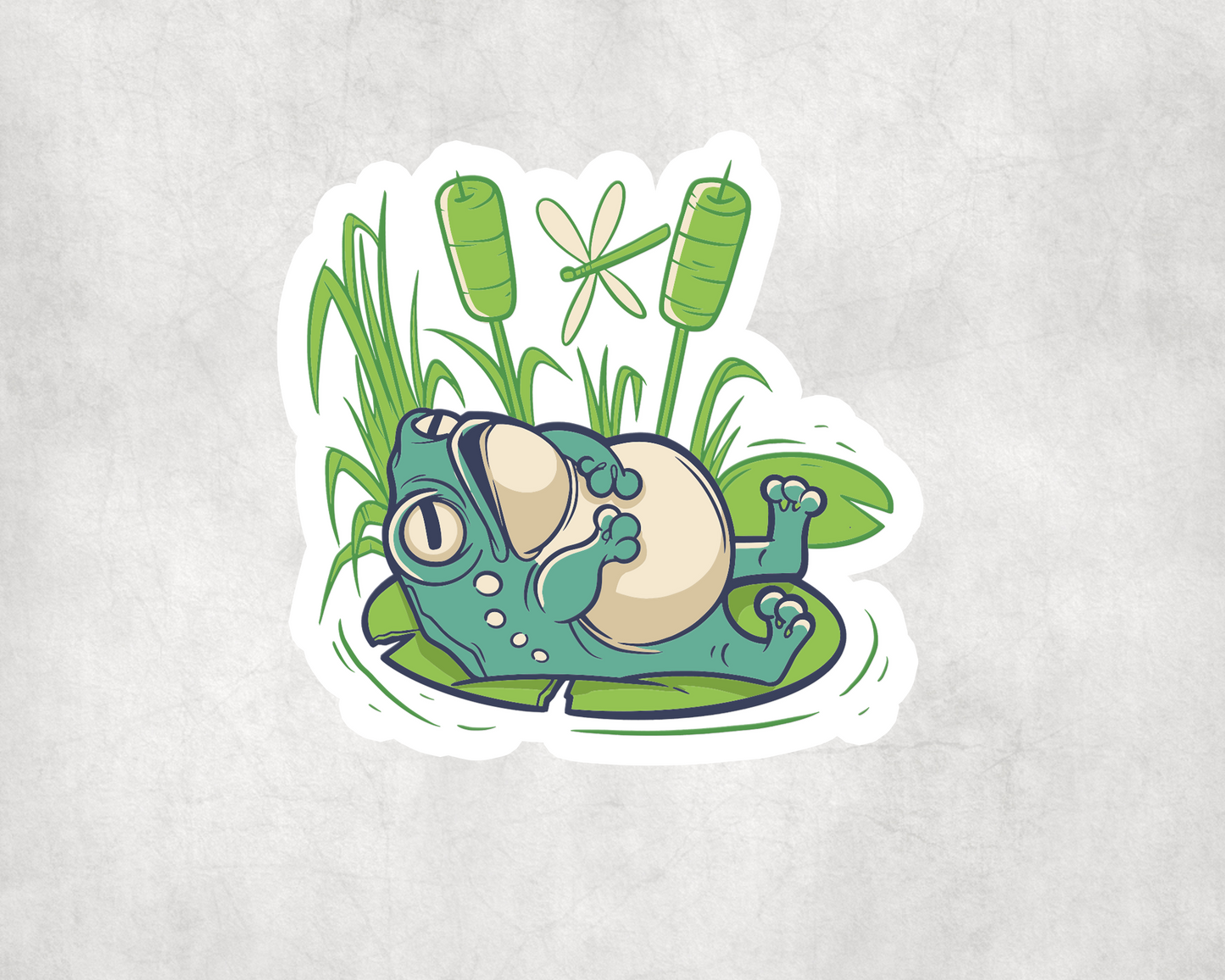2 x Frog Pad Cool Colours Animal Sticker Stickers Vinyl Laptop Tablet