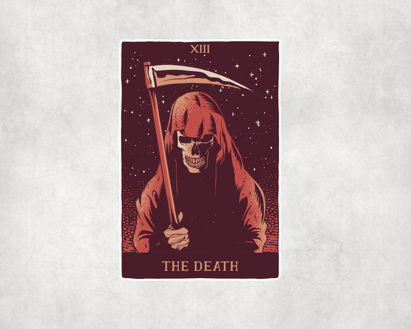 2 x The Death Grim Reaper Tarot Card Stickers Vinyl Sticker Laptop Tablet
