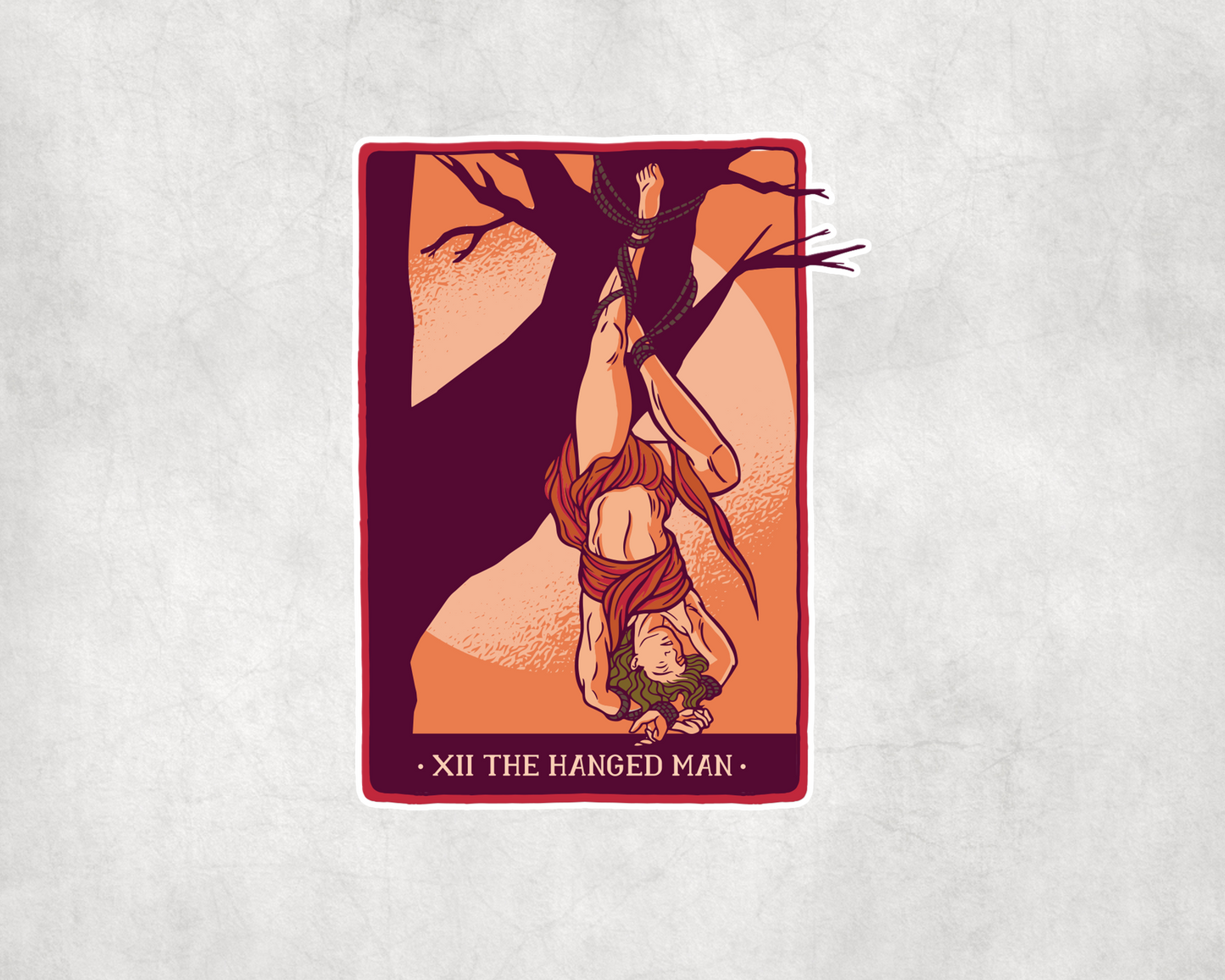 2 x The Hanged Man Tarot Card Stickers Vinyl Sticker Laptop Tablet