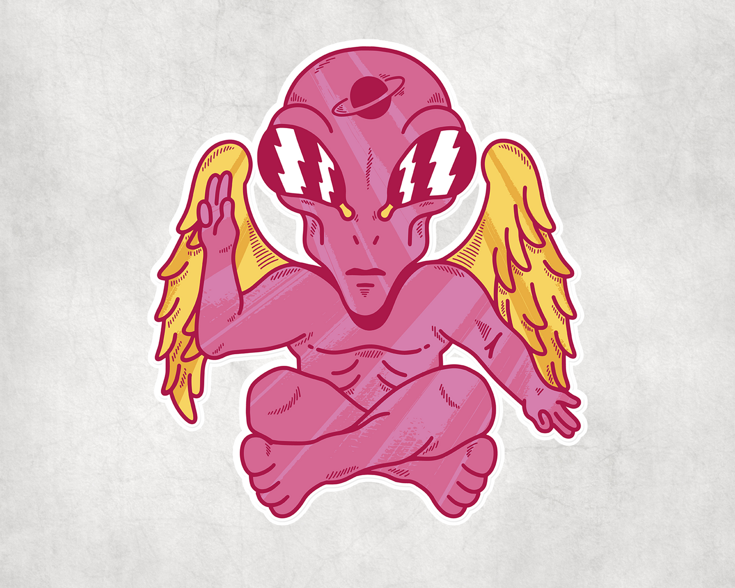 2 x Alien As Above So Below Baphomet Space Stickers Decals Sticker Laptop