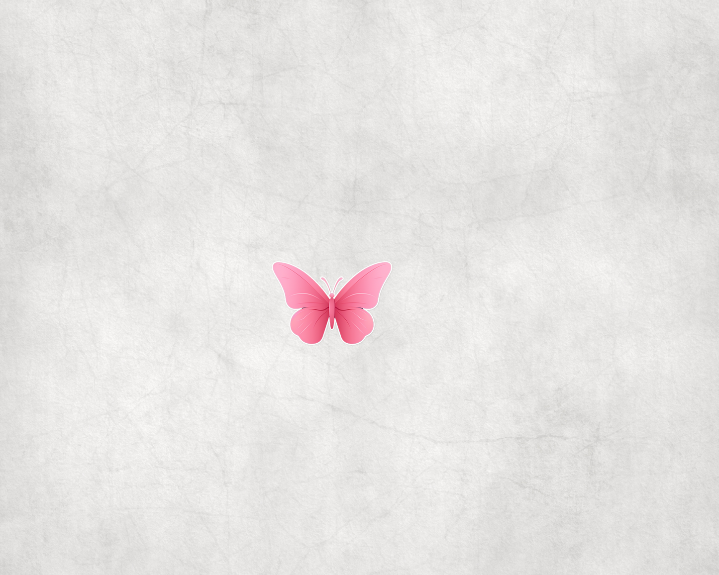 2 x Cute Pink Butterfly Vinyl Scrapbook Sticker Stickers Laptop Wall Decal