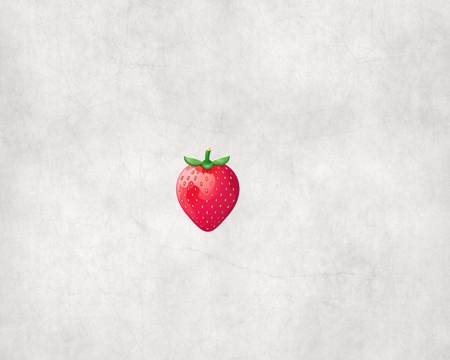 2 x Strawberry Fruit Vinyl Scrapbook Sticker Stickers Laptop Wall Decal