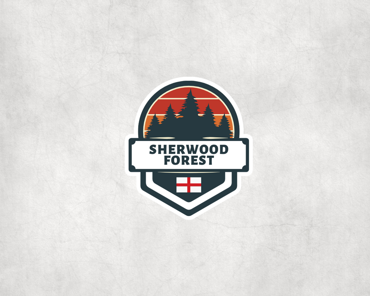 2 x Sherwood Forest Travel Vinyl Scrapbook Sticker Stickers Luggage Suitcase
