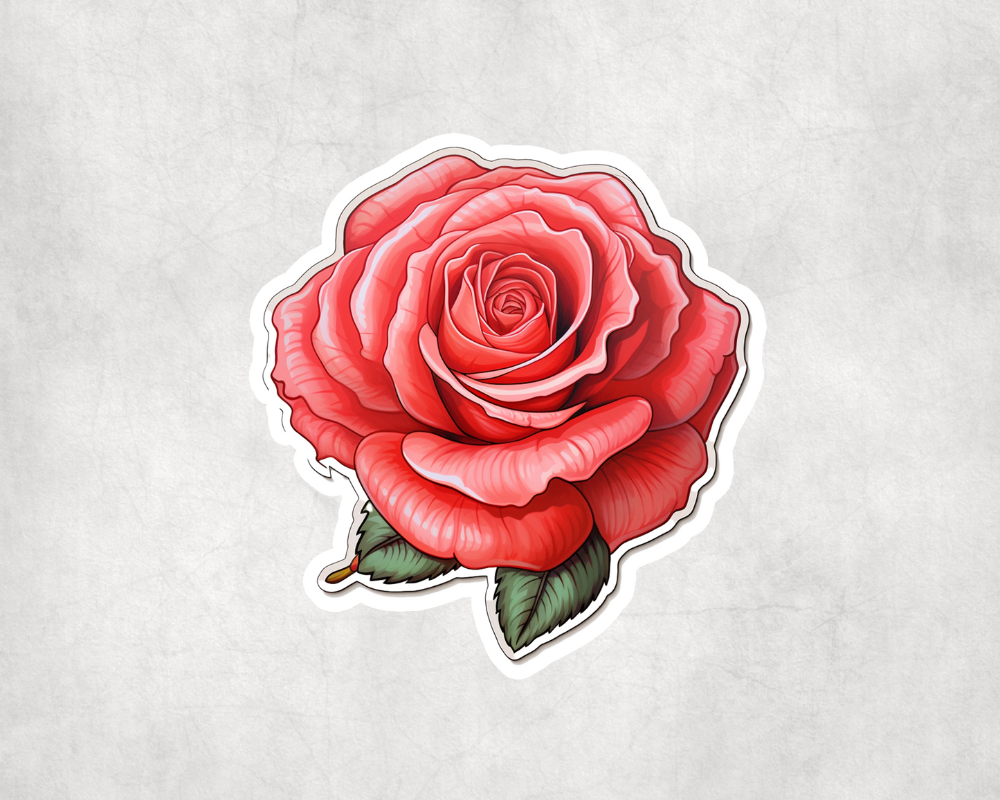 2 x Rose Flower Vinyl Scrapbook Sticker Stickers Laptop