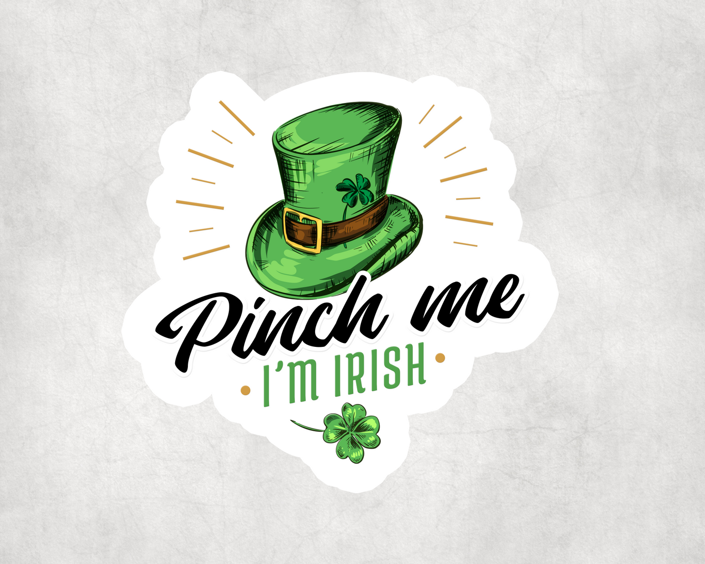 2 x St Patrick's Day I'm Irish Sticker Water Bottle Flask Sticker Craft Laptop