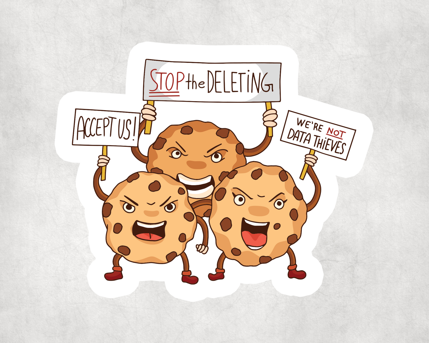 2 x Internet Cookies Cookie Computer Geek Funny Stickers Sticker Laptop Decals