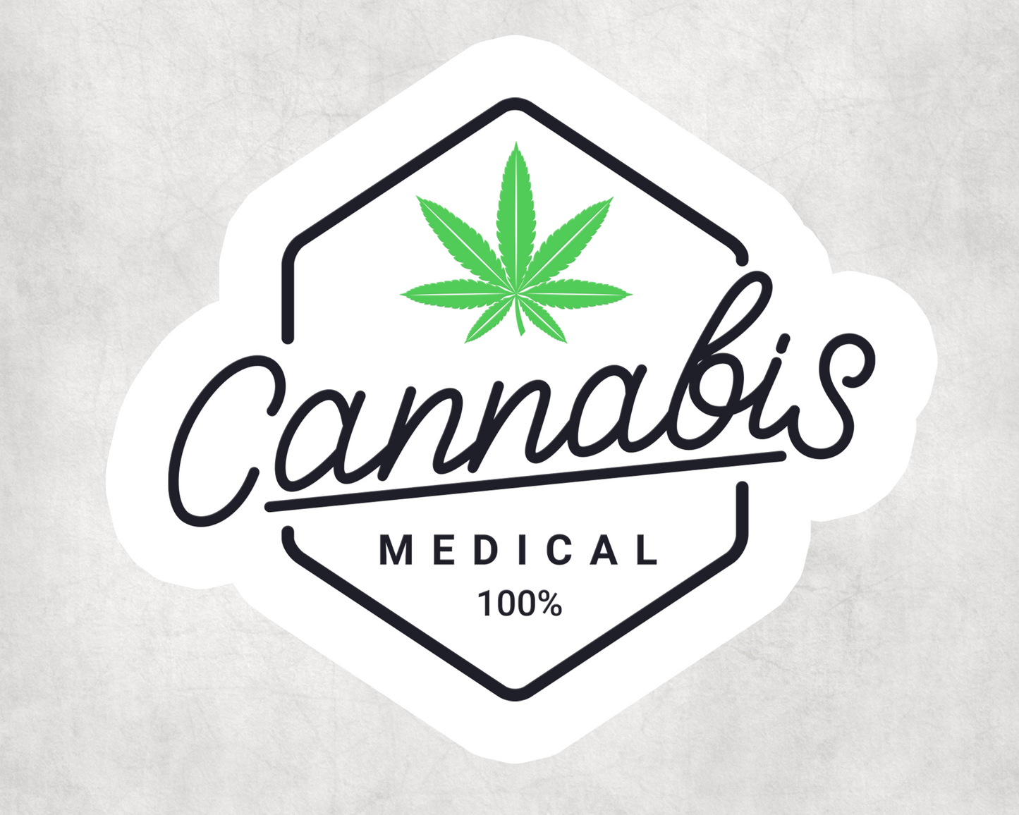 2 x Weed Ganja Stoner CBD Natural Sticker Meme iPad Laptop Decals Stickers