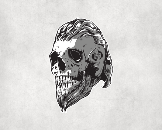 2 x  Viking Skull Nordic Scrapbook Sticker Stickers Laptop