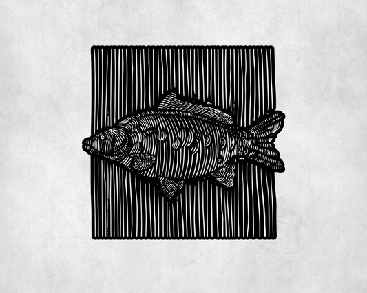 2 x 3D Fish FX Fishing Vinyl Scrapbook Sticker Stickers Laptop