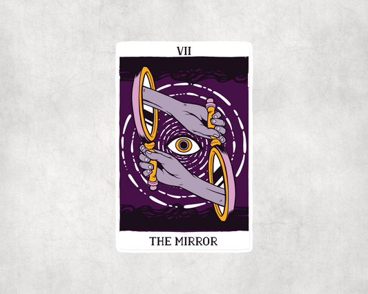2 x  The Mirror Tarot Card Stickers Vinyl Sticker Laptop Tablet
