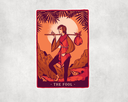 2 x  The Fool Tarot Card Stickers Vinyl Sticker Laptop Tablet
