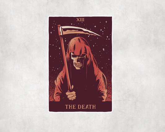 2 x  The Death Grim Reaper Tarot Card Stickers Vinyl Sticker Laptop Tablet