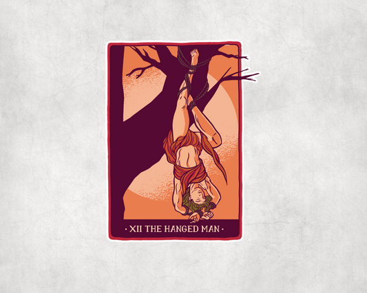 2 x  The Hanged Man Tarot Card Stickers Vinyl Sticker Laptop Tablet