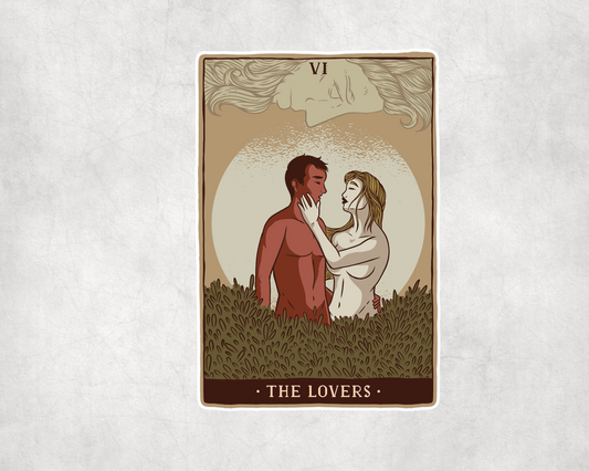 2 x  The Lovers Tarot Card Stickers Vinyl Sticker Laptop Tablet