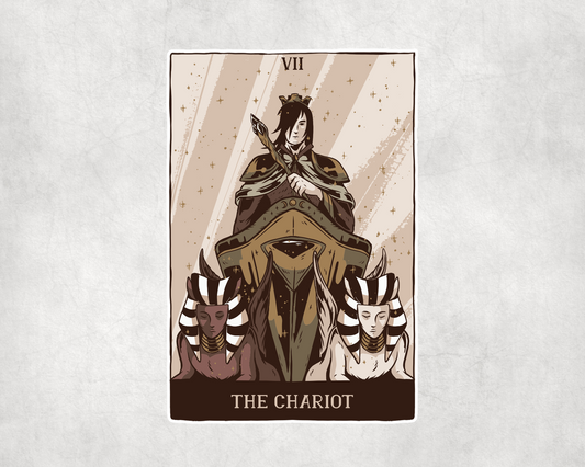 2 x  The Chariot Tarot Card Stickers Vinyl Sticker Laptop Tablet