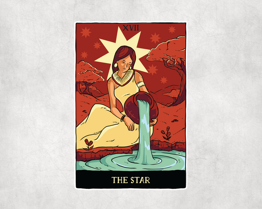 2 x  The Star Tarot Card Stickers Vinyl Sticker Laptop Tablet