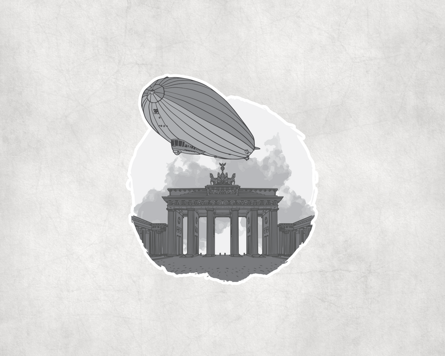 2 x Brandemburg Airship Berlin Germany Scrapbook Sticker Stickers Laptop