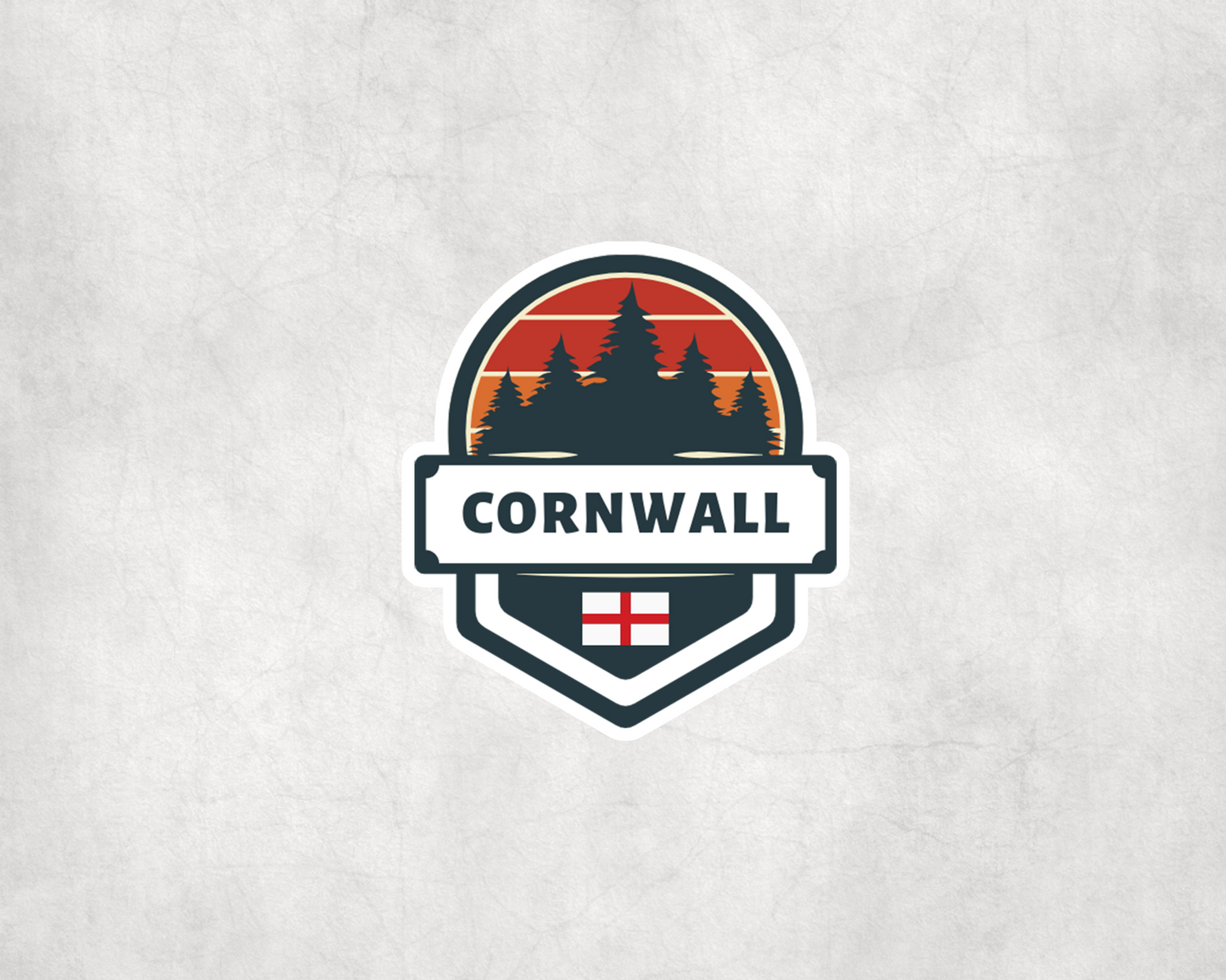 2 x Cornwall England Travel Vinyl Scrapbook Sticker Stickers Luggage Suitcase