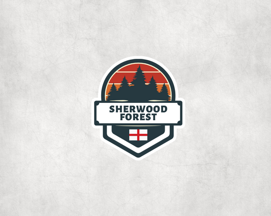 2 x Sherwood Forest Travel Vinyl Scrapbook Sticker Stickers Luggage Suitcase