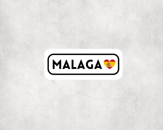 2 x Malaga Spain Travel Vinyl Scrapbook Sticker Stickers Laptop