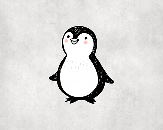 2 x Cute Penguin Animal Scrapbook Stickers Sticker Laptop Decals