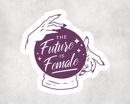 2 x The Future Is Female Horoscope Sticker Laptop Decals Stickers