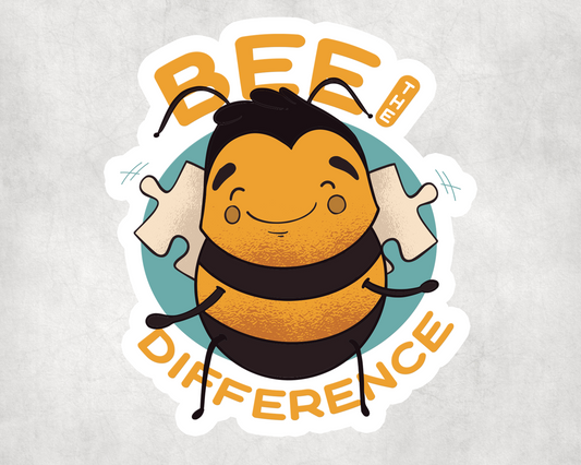 2 x  Bee The Difference Scrapbook Scrapbooking Art Laptop Decals Stickers