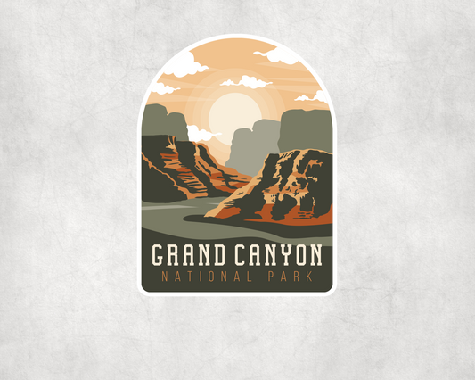 2 x Grand Canyon Luggage Travel Vinyl Sticker Car Laptop Tablet