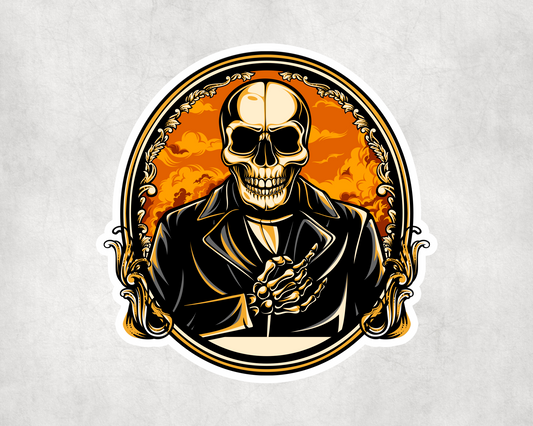2 x Death Potion Gothic Skull Skeleton Scrapbook Vinyl Sticker Laptop Tablet