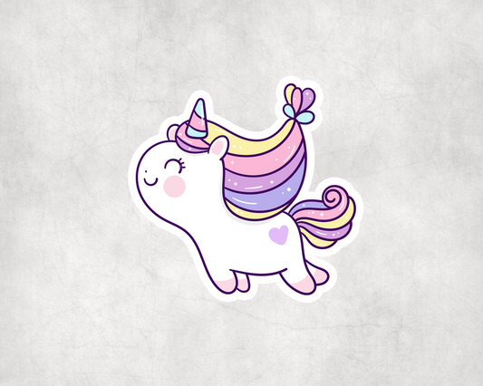 2 x Unicorn Cute Mythical Stickers Decals Sticker Laptop