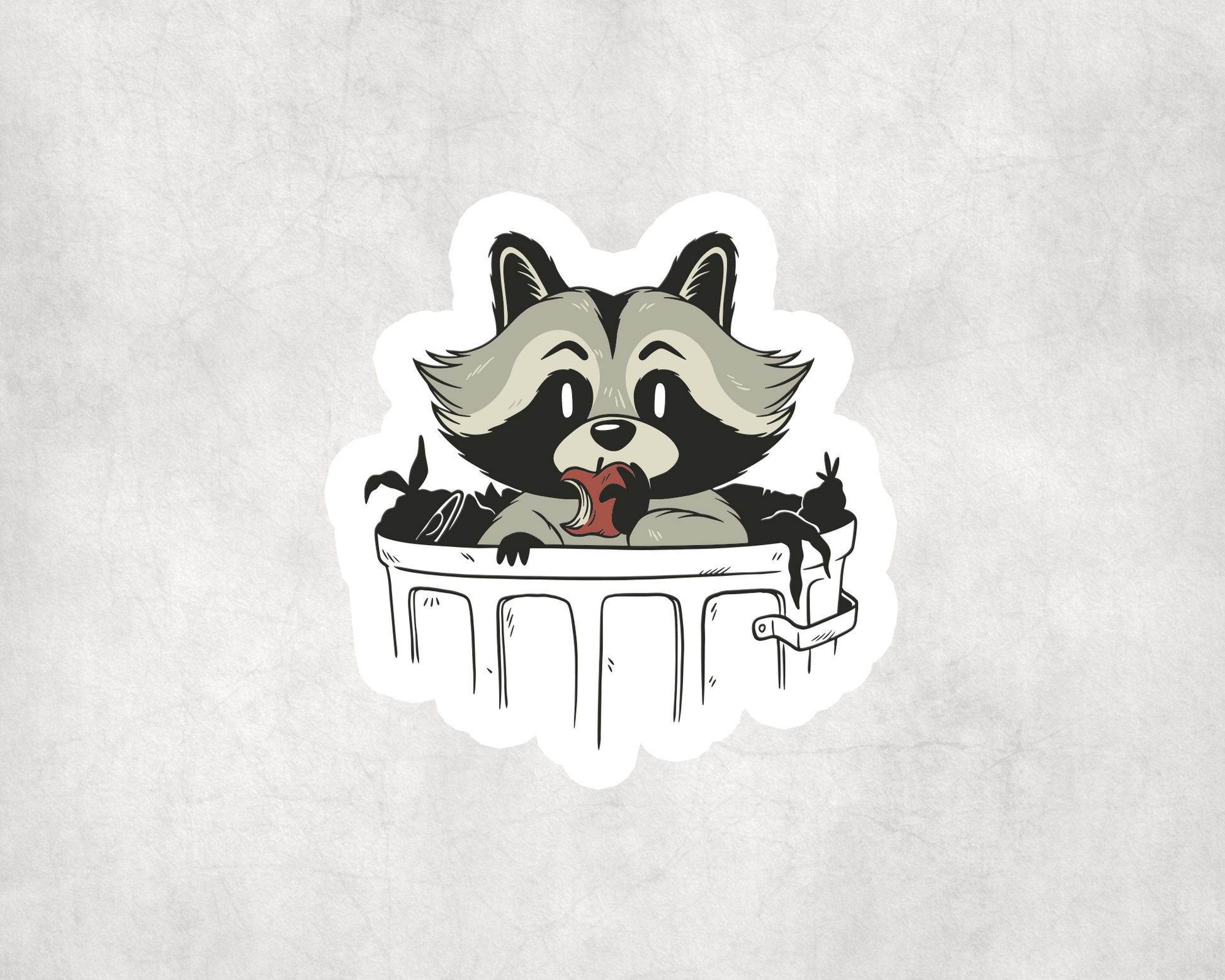2 x Trash Panda Racoon Vinyl Animal Stickers Sticker Laptop Decals