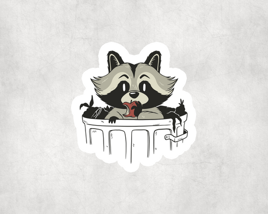 2 x Trash Panda Racoon Vinyl Animal Stickers Sticker Laptop Decals