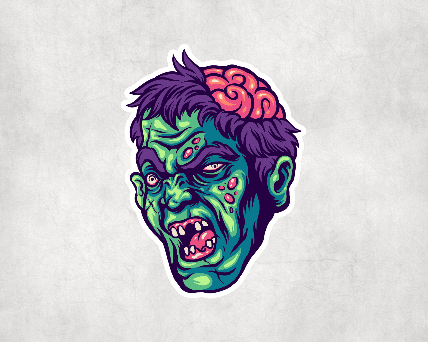 2 x Zombie Horror Happy Halloween Sticker Stickers Vinyl Laptop