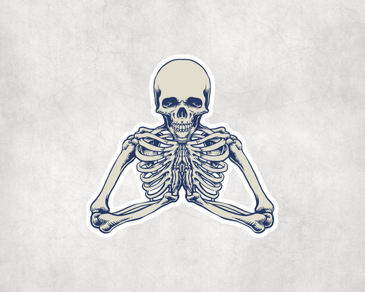 2 x Skeleton Horror Happy Halloween Sticker Stickers Vinyl Laptop