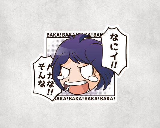 2 x Baka Anime Scrapbook Vinyl Sticker Bike iPad Laptop Tablet