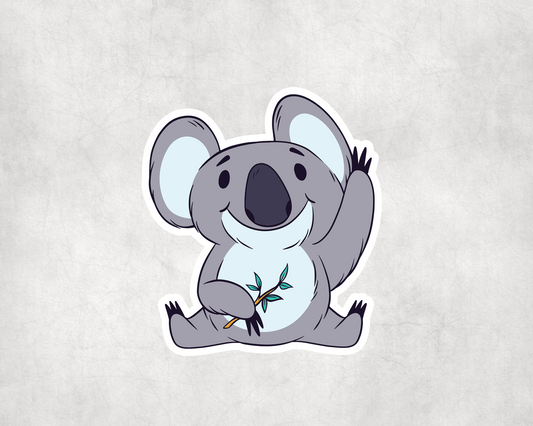 2 x Cute Baby Koala Vinyl Stickers Sticker Laptop Decals