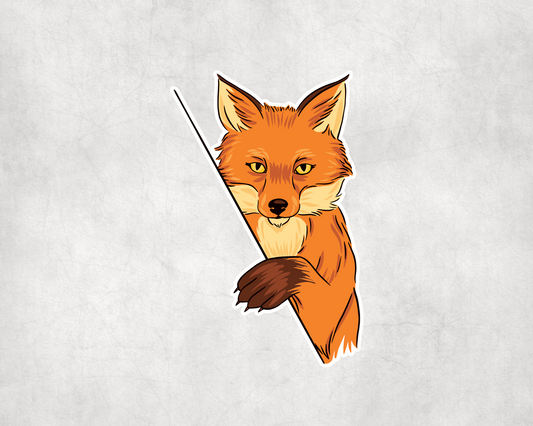 2 x Fox Animal Vinyl Stickers Sticker Laptop Decals