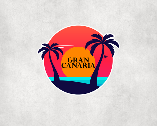 2 x Florida Luggage Travel Sticker Water Bottle Flask Sticker Craft Laptop Decal