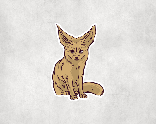 2 x Fennec Fox Animal Bike Stickers Sticker Laptop Decals Scrapbook