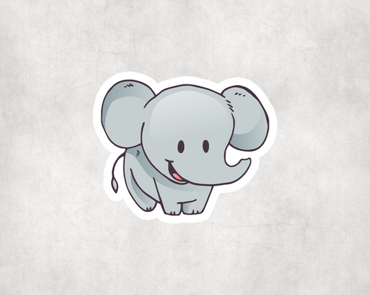 2 x Elephant Animal Stickers Sticker Laptop Decals Scrapbook