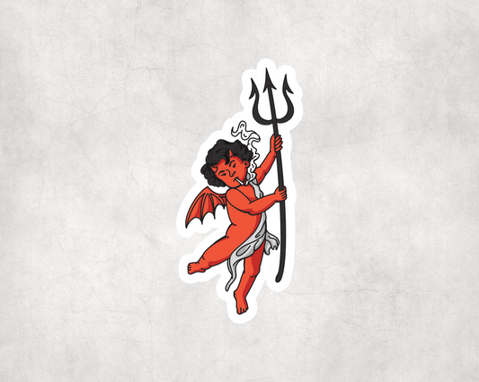 2 x Devil Scrapbook Sticker Stickers Laptop Funny