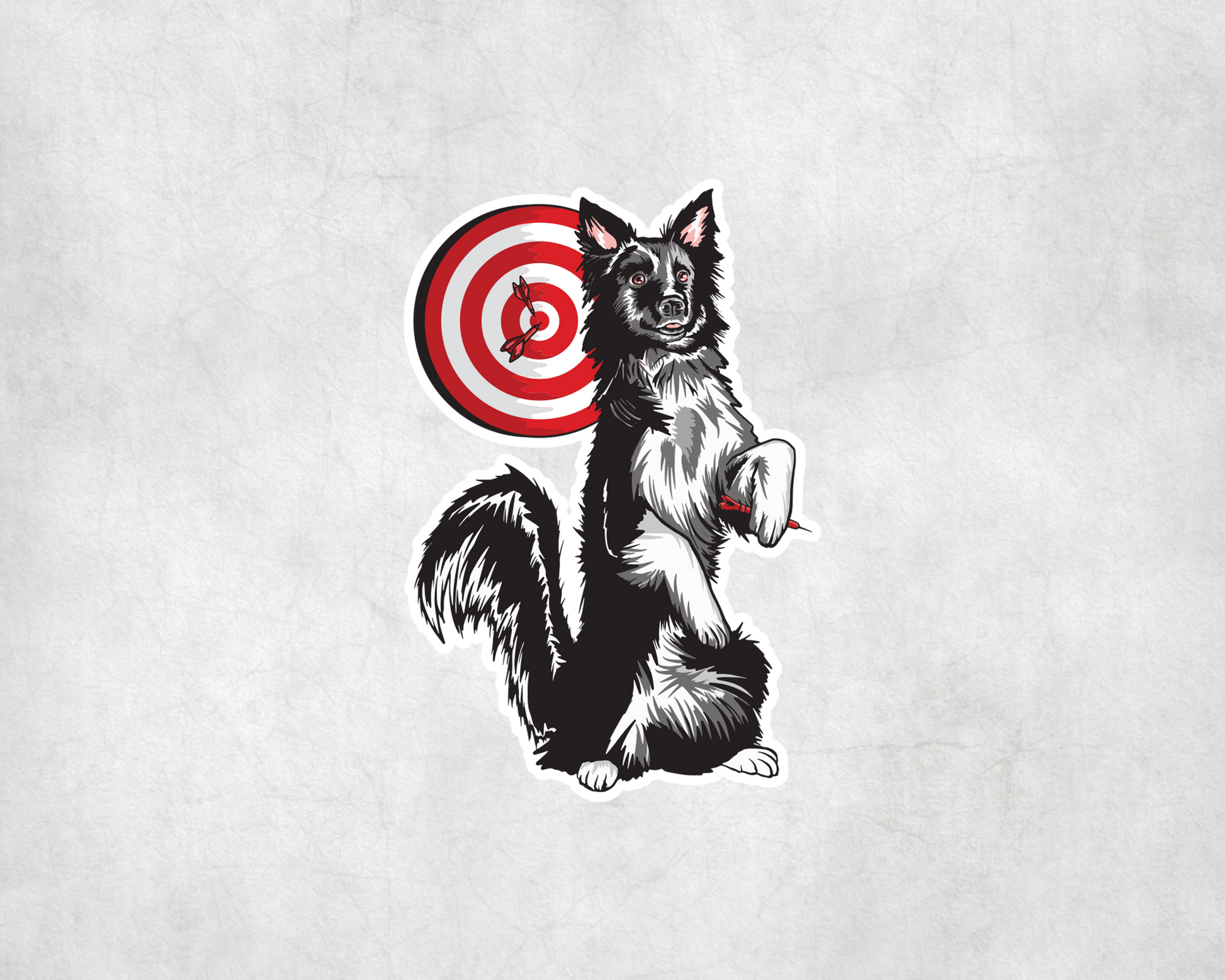 2 x Border Collie Dog Darts Animal Scrapbook Sticker Stickers Laptop