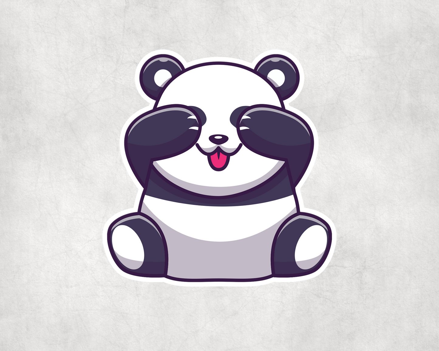 2 x Cute Panda Wildlife Animal  Bike Skate Tablet Stickers Sticker Laptop