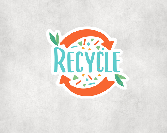 2 x  Recycle Sign Decals Bike Laptop Stickers Sticker Laptop Decals
