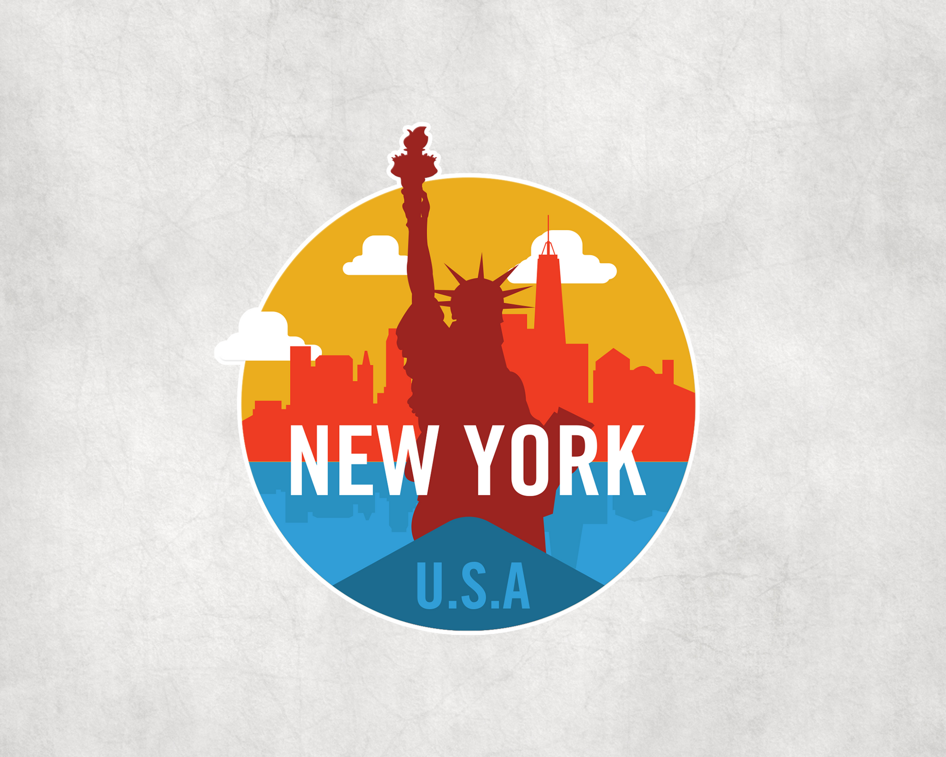 2 x New York NYC Luggage Travel Scrapbook Vinyl Sticker iPad Laptop Tablet